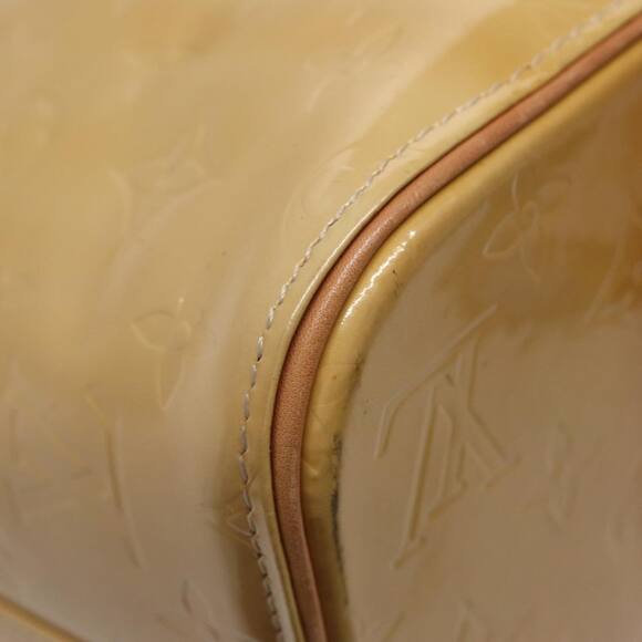 LOUIS VUITTON Monogram Vernis Houston Hand Bag Beige M91004 - Picture 16 of 16